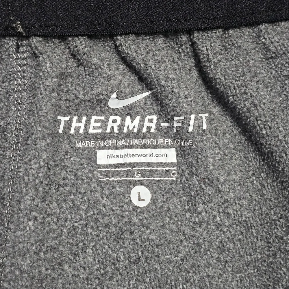 Nike Therma-FIT Womens Large Hoodie & Sweatpants Set Heathered Gray